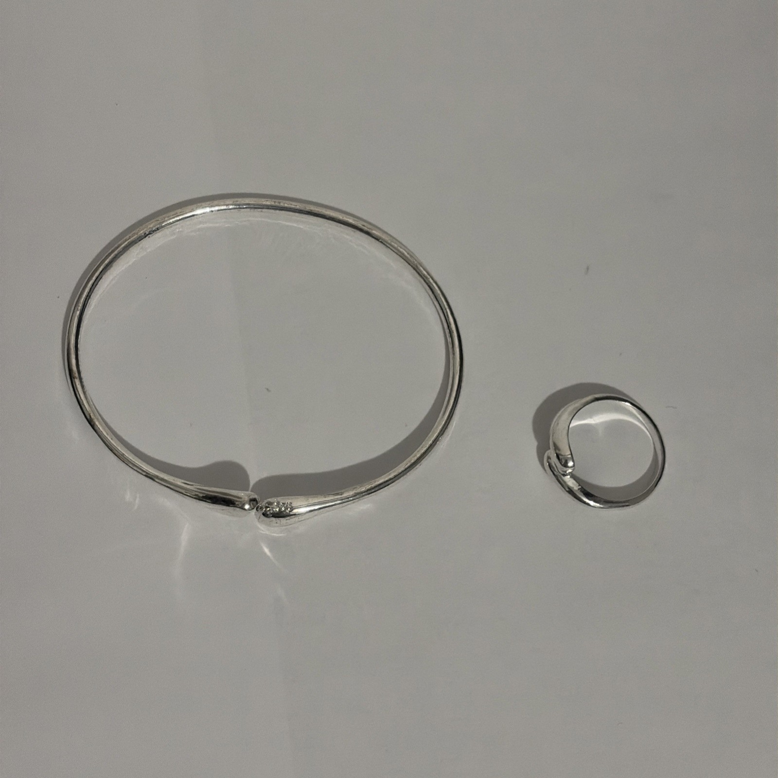 Sterling Silver 925 Bracelet (10.7g) & Ring (2.32g)