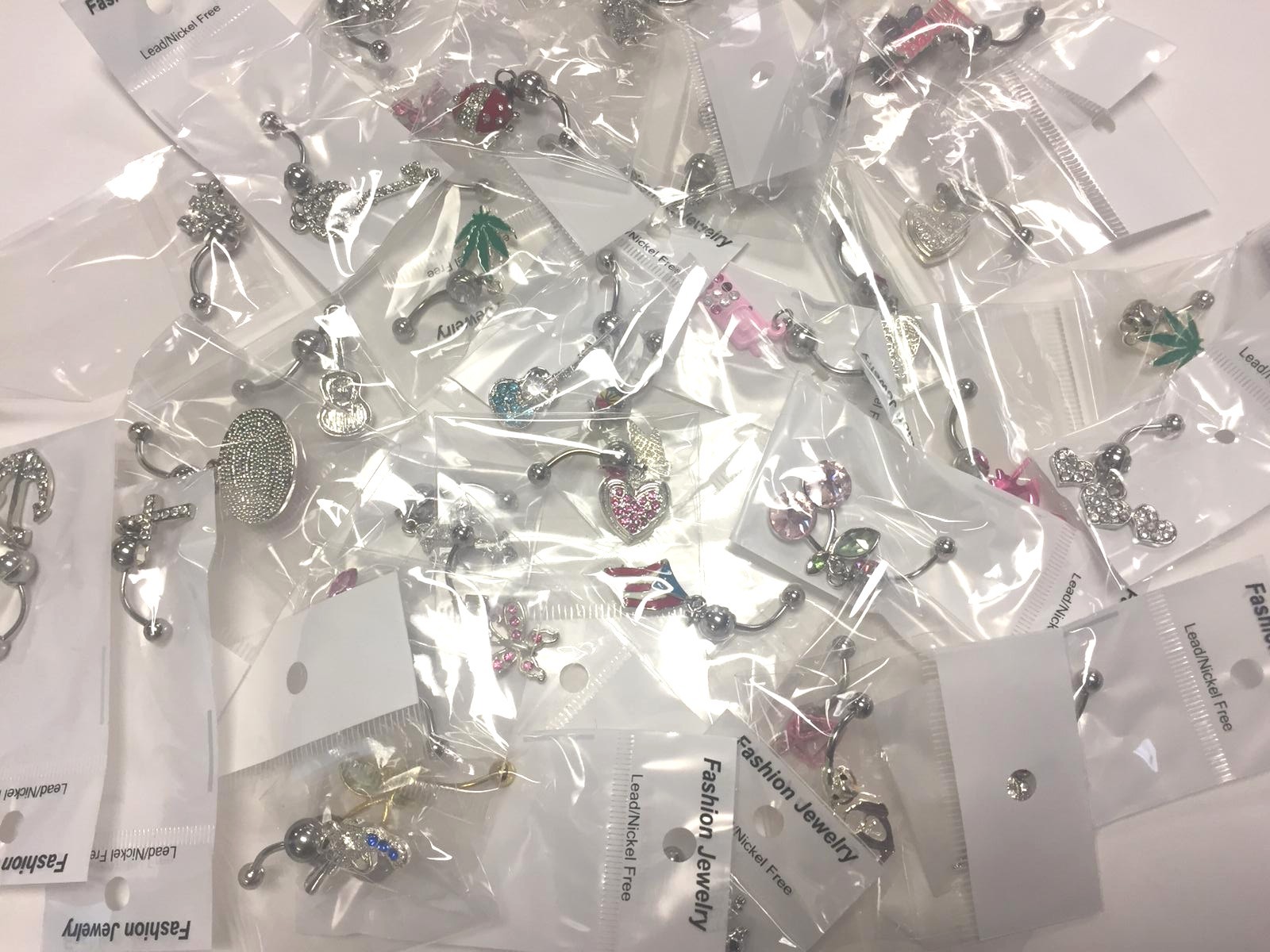 Wholesale Lot Dangle Belly Rings Fancy-Classy Dangle Body Jewelry Piercings