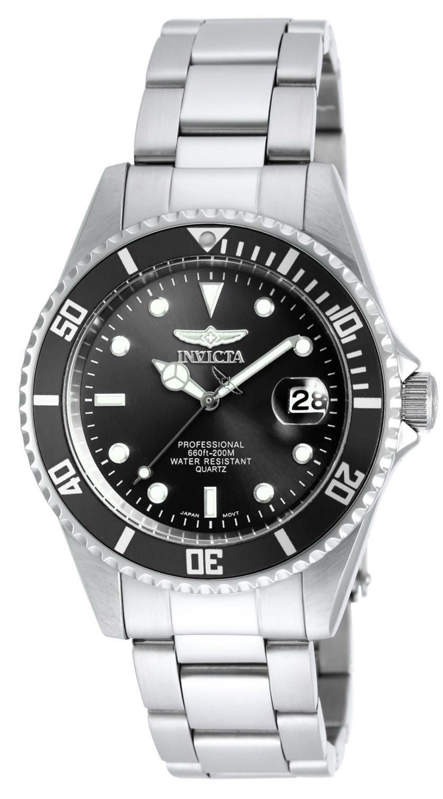 Invicta 8932OB Men’s Coin Edge Bezel Black Dial Pro Diver Watch (aka 8932C)