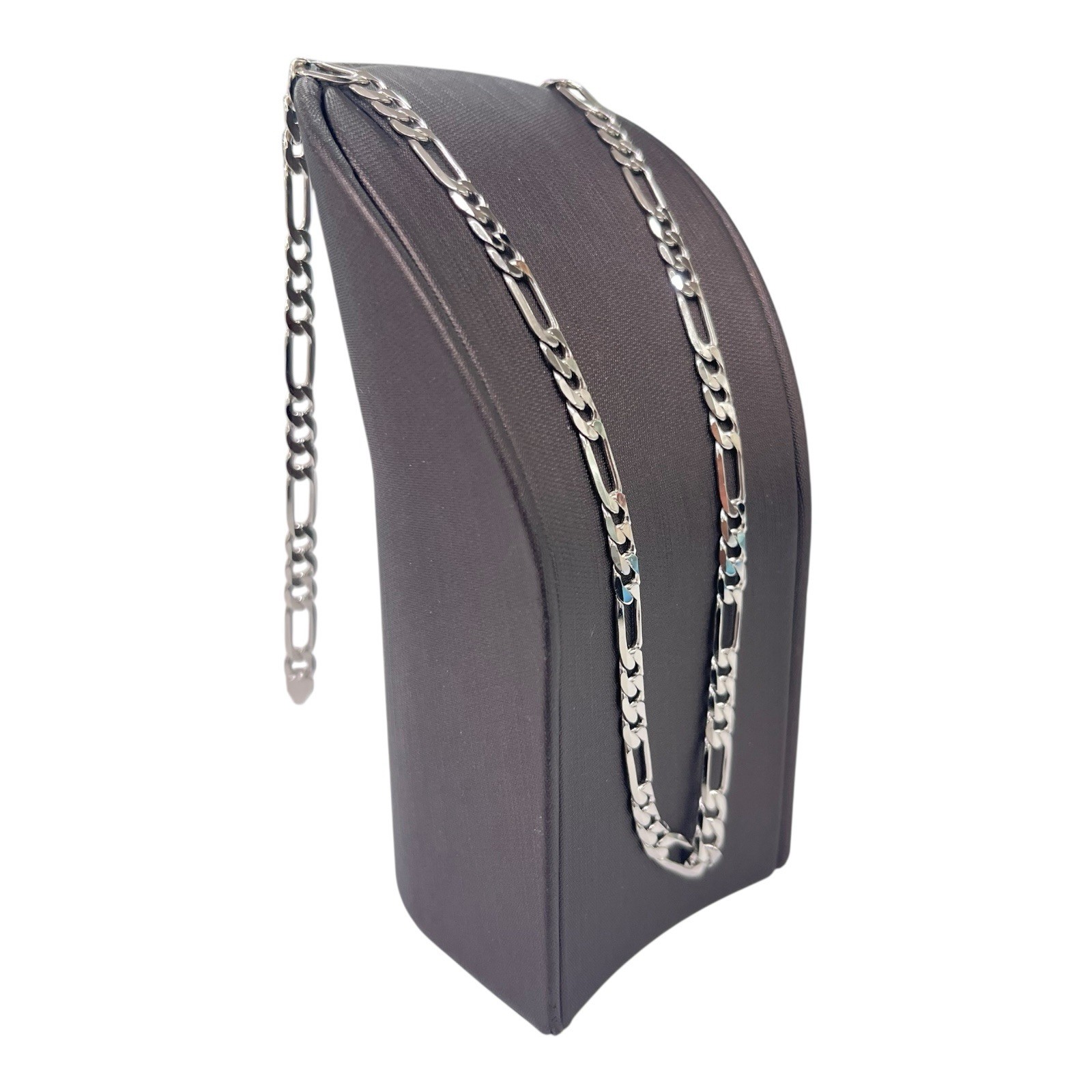 Silver 925 (3×1) Figaro Link Chain Necklace 15.4 Grams 56.5cm. Brand New