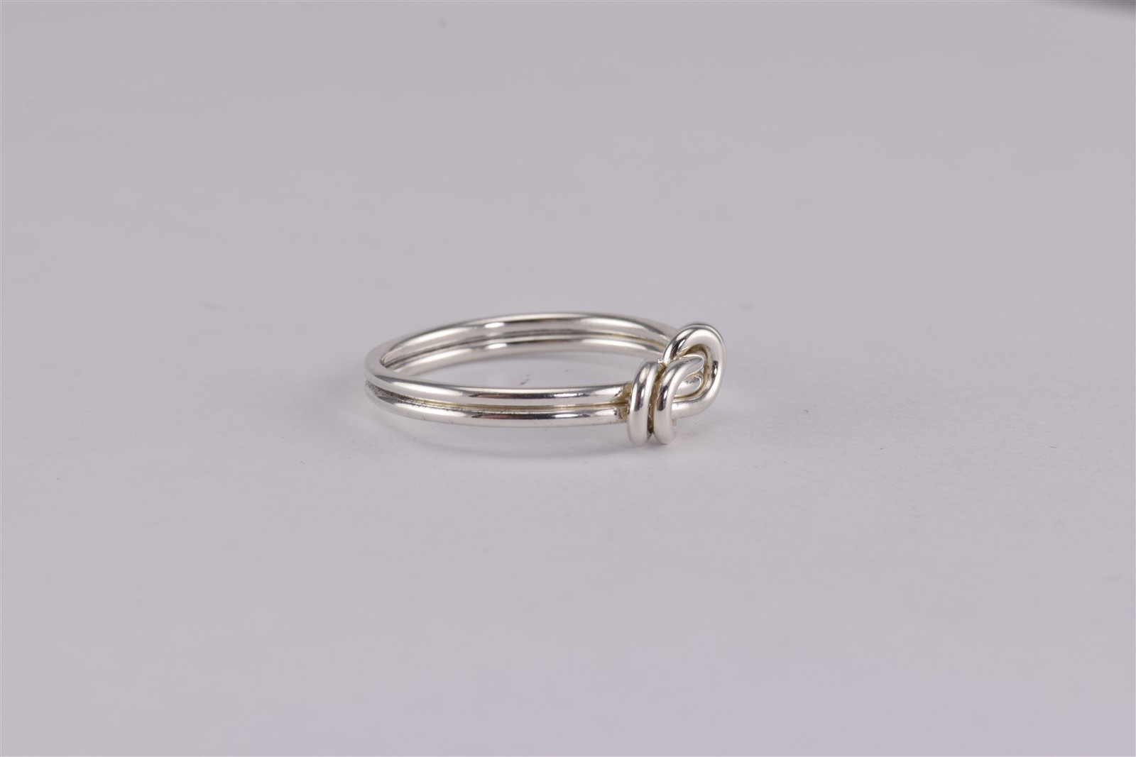 Sterling Silver Double Wrapped Down Around & Over Band Ring 925 Sz: 8