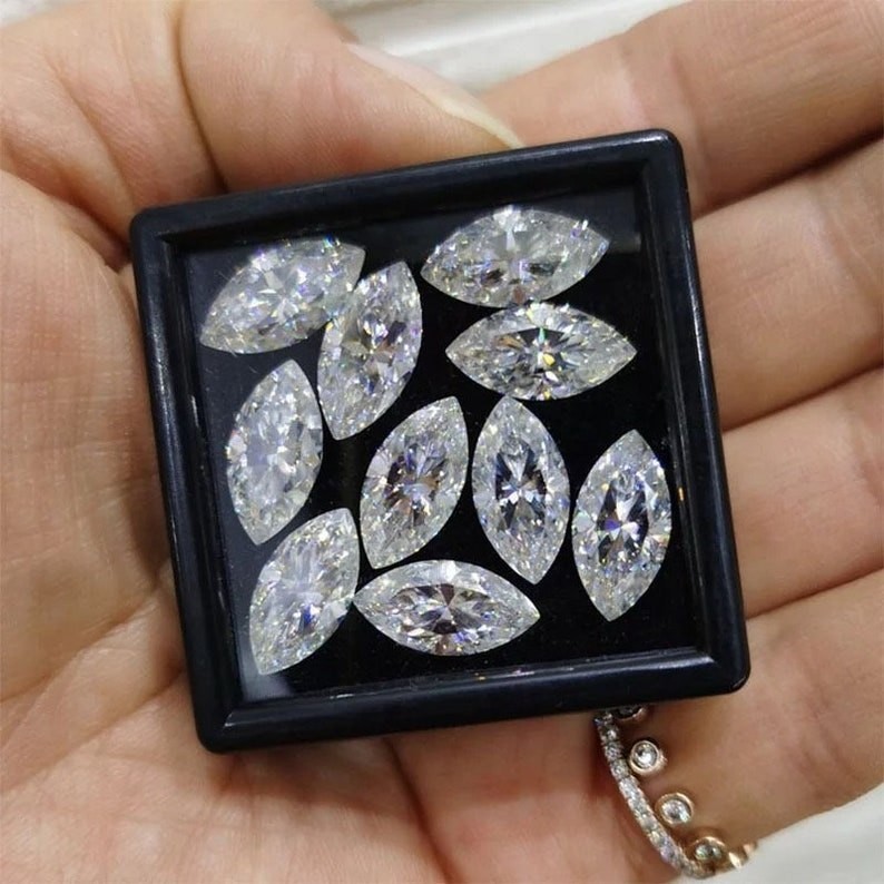 2.50 CT Natural White Diamond Marquise Cut VVS1 D Grade IDGL Certified AS2