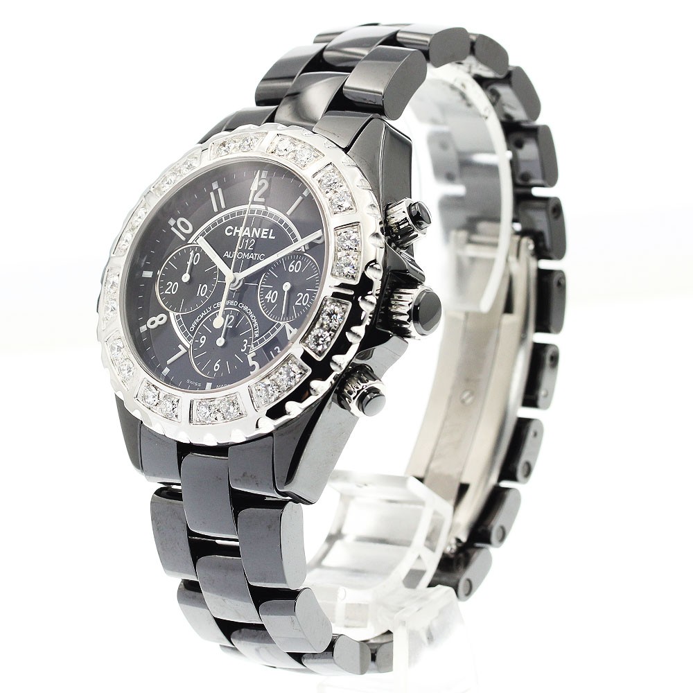 CHANEL J12 H1178 diamond bezel black ceramic black Dial Automatic Men’s_908457