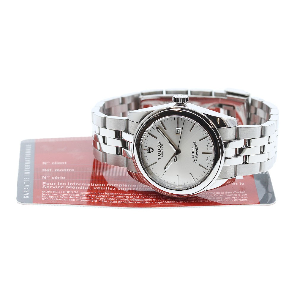 TUDOR Glamor date 53000 Silver Dial Automatic Ladies Watch_956077