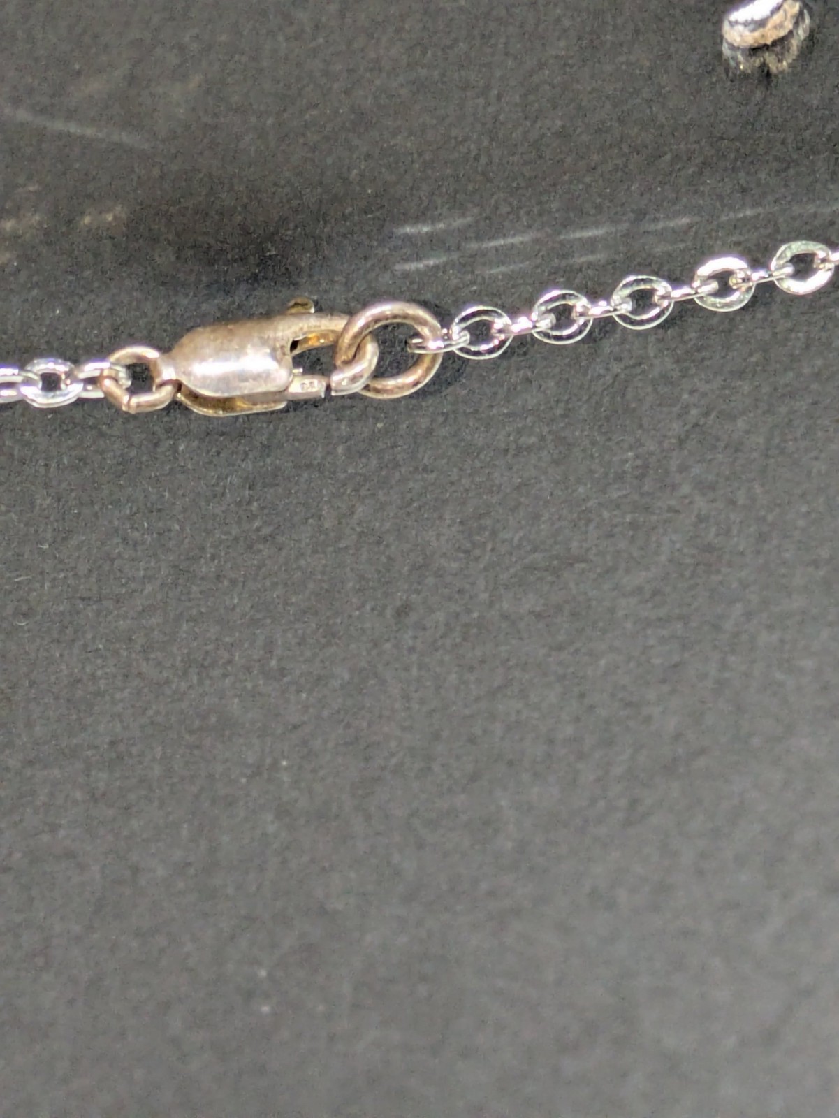 Vintage .925 Sterling Silver Marcasite Drop Chandelier Necklace Art Deco Style