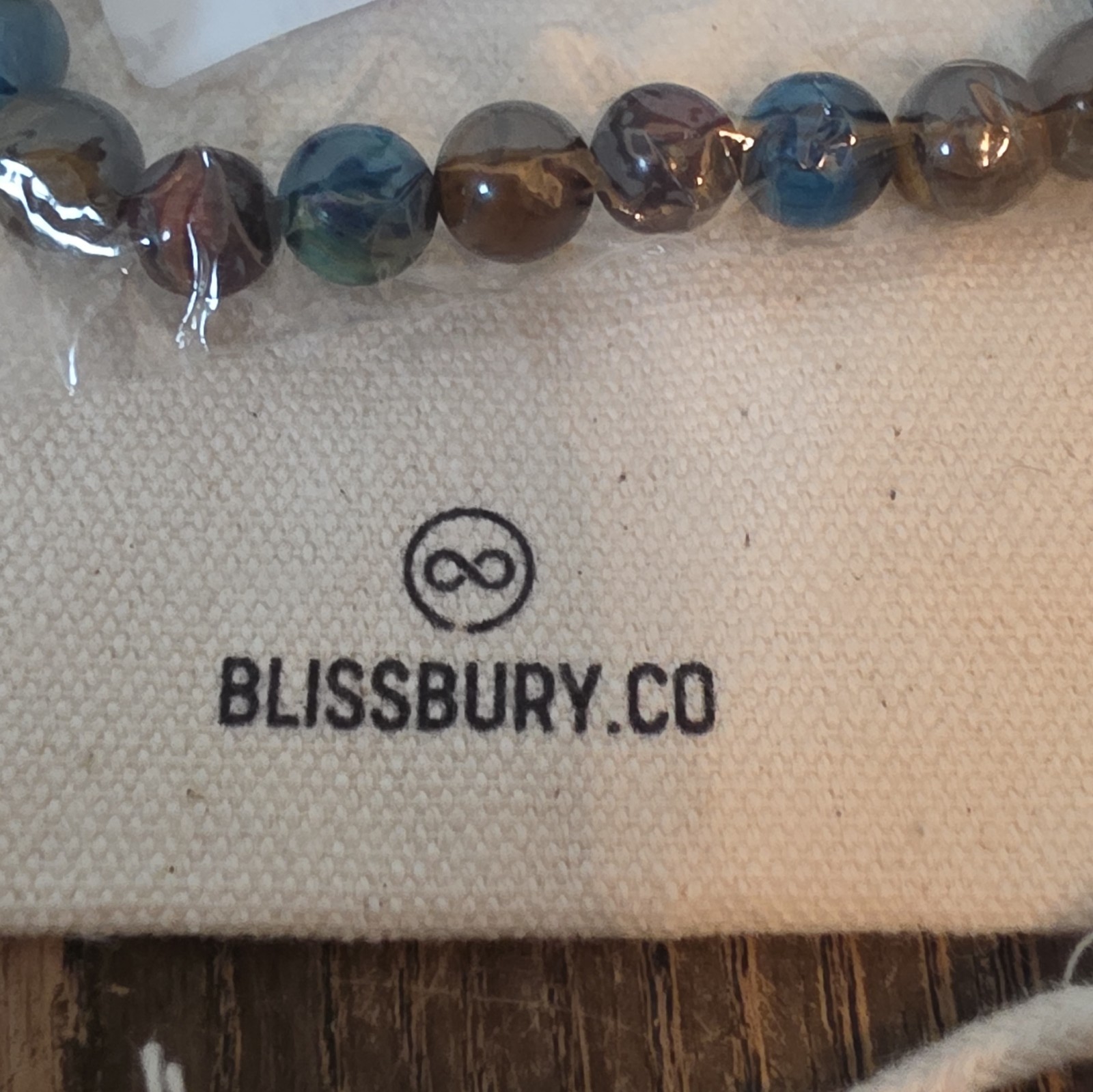 BLISSBURY Beaded Stone Stretch Bracelets Mixed Lot 5pc Multicolor 19cm