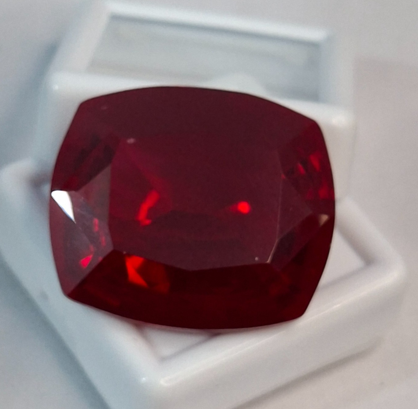 Mozambique 58-60 Ct Red Ruby Natural Loose Cushion Cut Certified Gemstone GB017