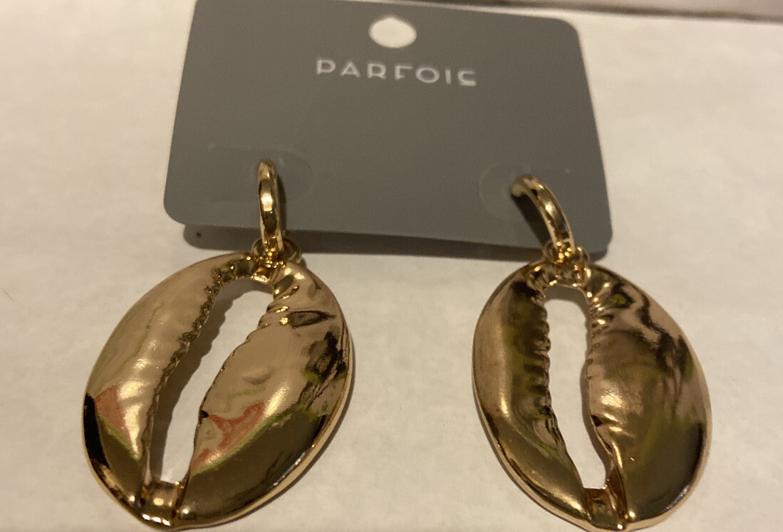 Earrings Pierced Dangle Parfois Goldtone