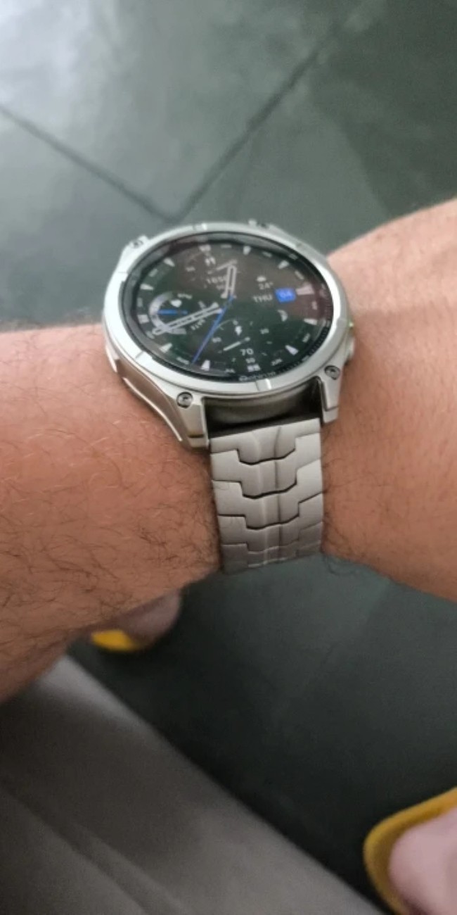 22mm Titanium Color Strap Stainless Steel Band For Watch 5/4/3 GT6 Pro GT5 46mm