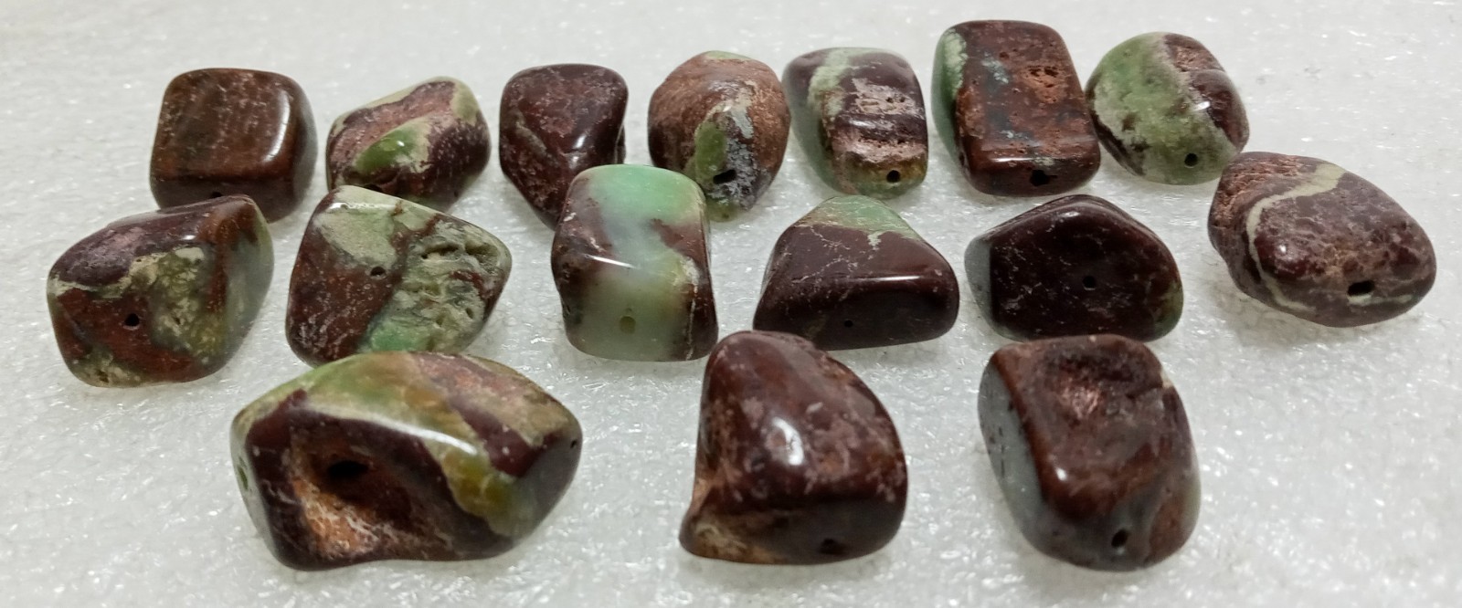 Confusionite Lot Of 16 Polished Beads W/Holes Loose Gemstones 1″ L x ½” D x ¾” W