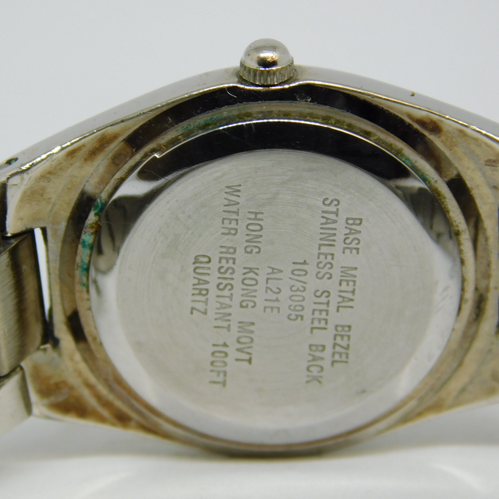ANNE KLEIN II 10/3095 Silver Tone Quartz Analog Women’s Watch Sz. 7″ New Battery