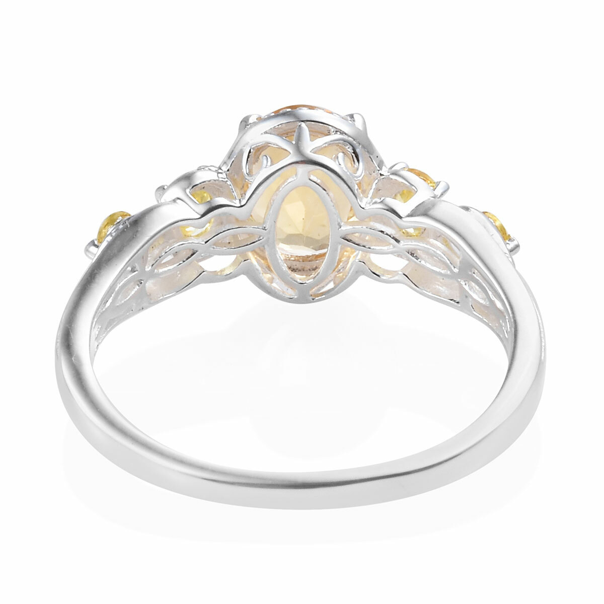 Natural Citrine Ring in Sterling Silver (Size 9.0) 2.47 ctw