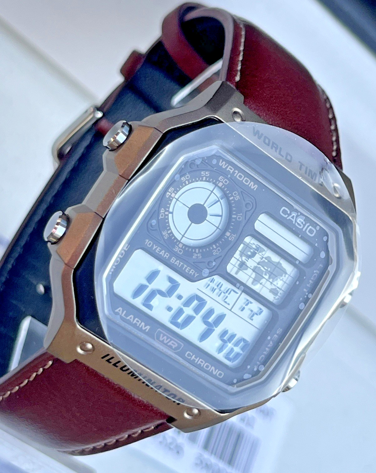 CASIO AE-1200WHL-5AVDF MENS ILLUMINATOR ROYALE BRONZE CHRONO DIGITAL WATCH *NEW*