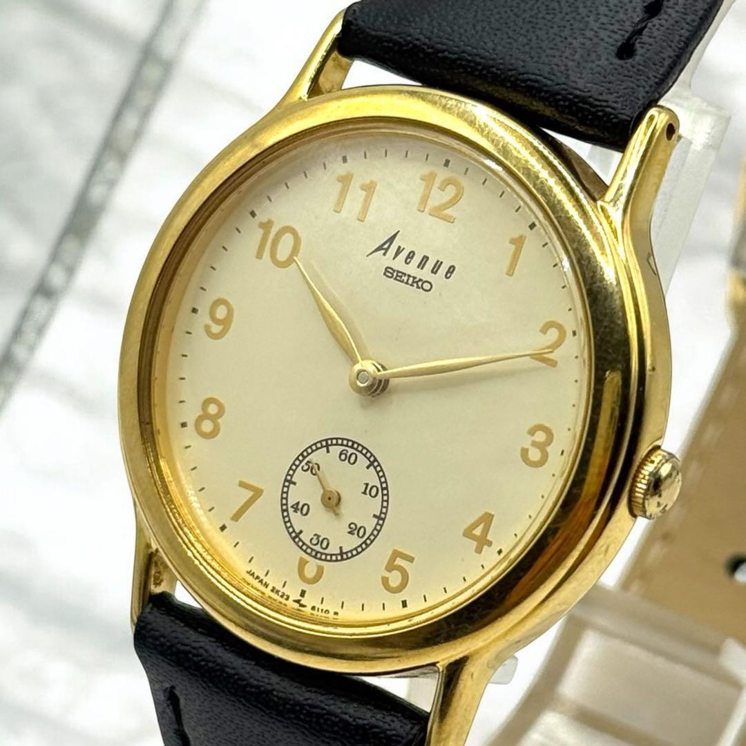 Working Item SEIKO Avenue Quartz New Battery Small Second Watch