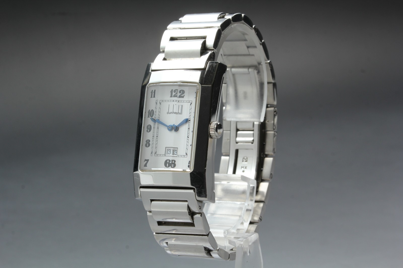 Dunhill Dunhillion Silver White Dial Rectangle 24mm Men’s Quartz Watch JP U993