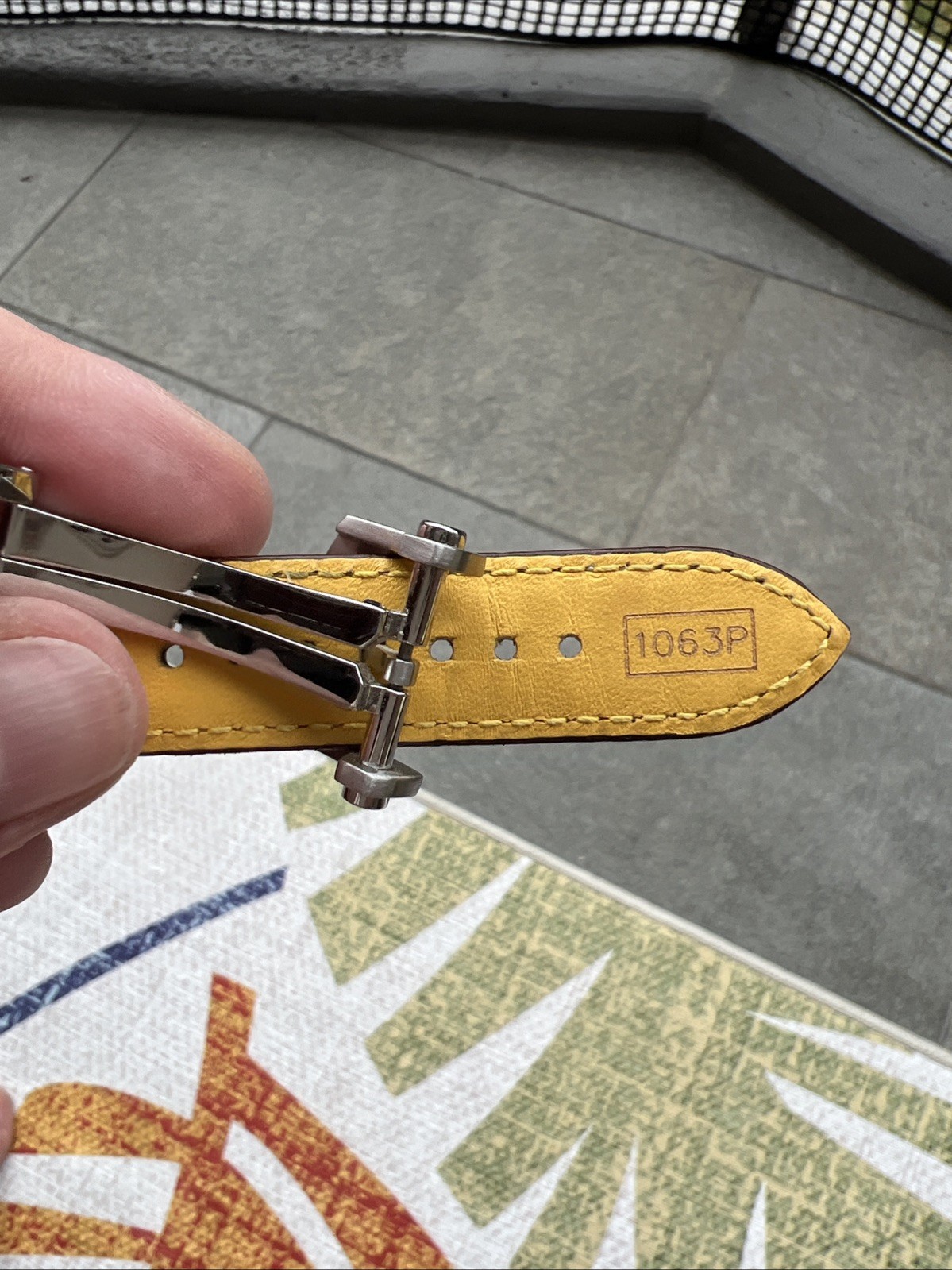 Breitling Croco Strap w Deployment Clasp 22-18 mm Brown