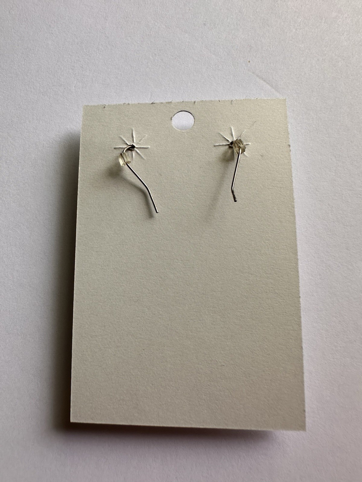 Nickel Charm Earrings Silver Tone