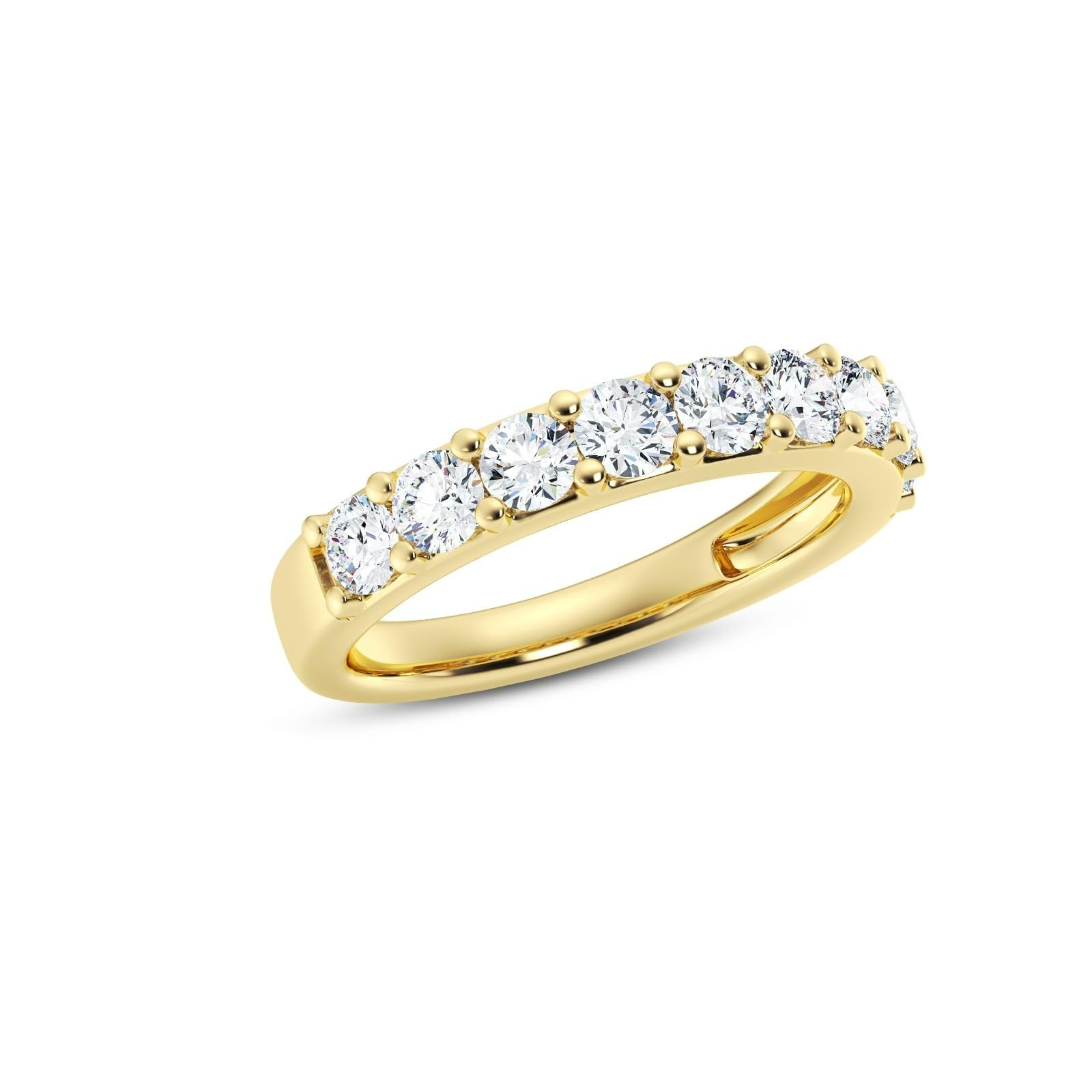 Shop QSE 0.50-1.00 Ct. Lab Grown Diamond 14K Gold Wedding Band Ring for Women