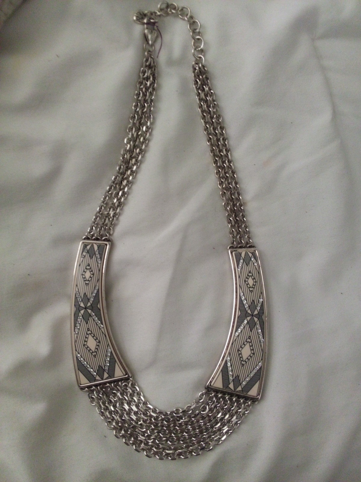 Brighton “KENYA” Collar Necklace Silver Rhinestone