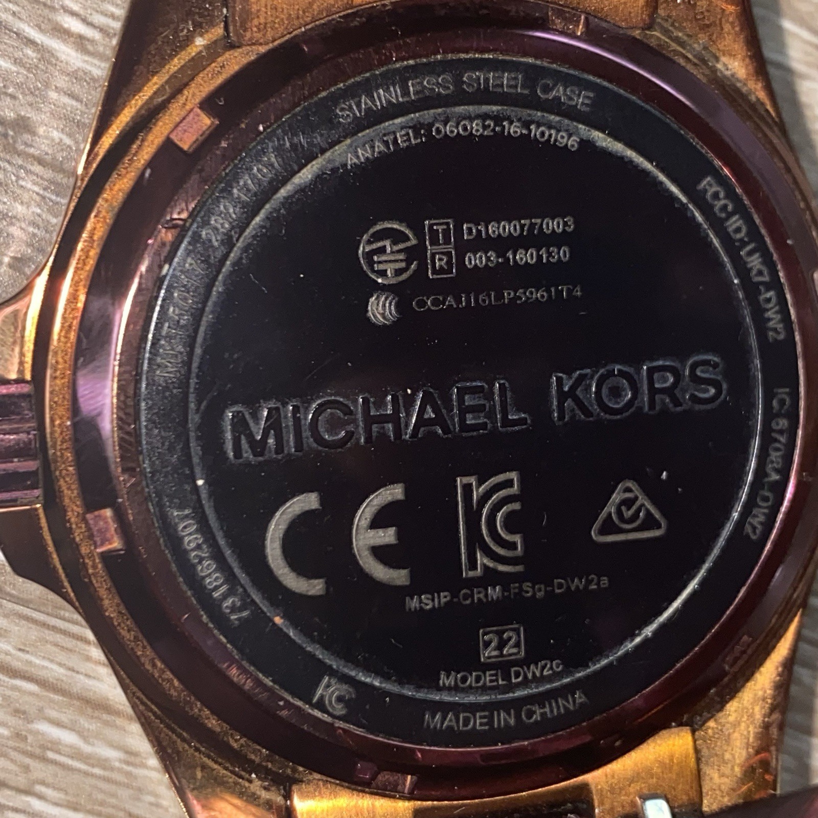 Michael Kors Bradshaw Smart Watch MKT5017 – Untested – No Charger