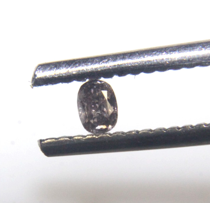 0.09Ct Natural Oval Shape Champagne Color Rose Cut Diamond 3.16×2.27×1.50 MM