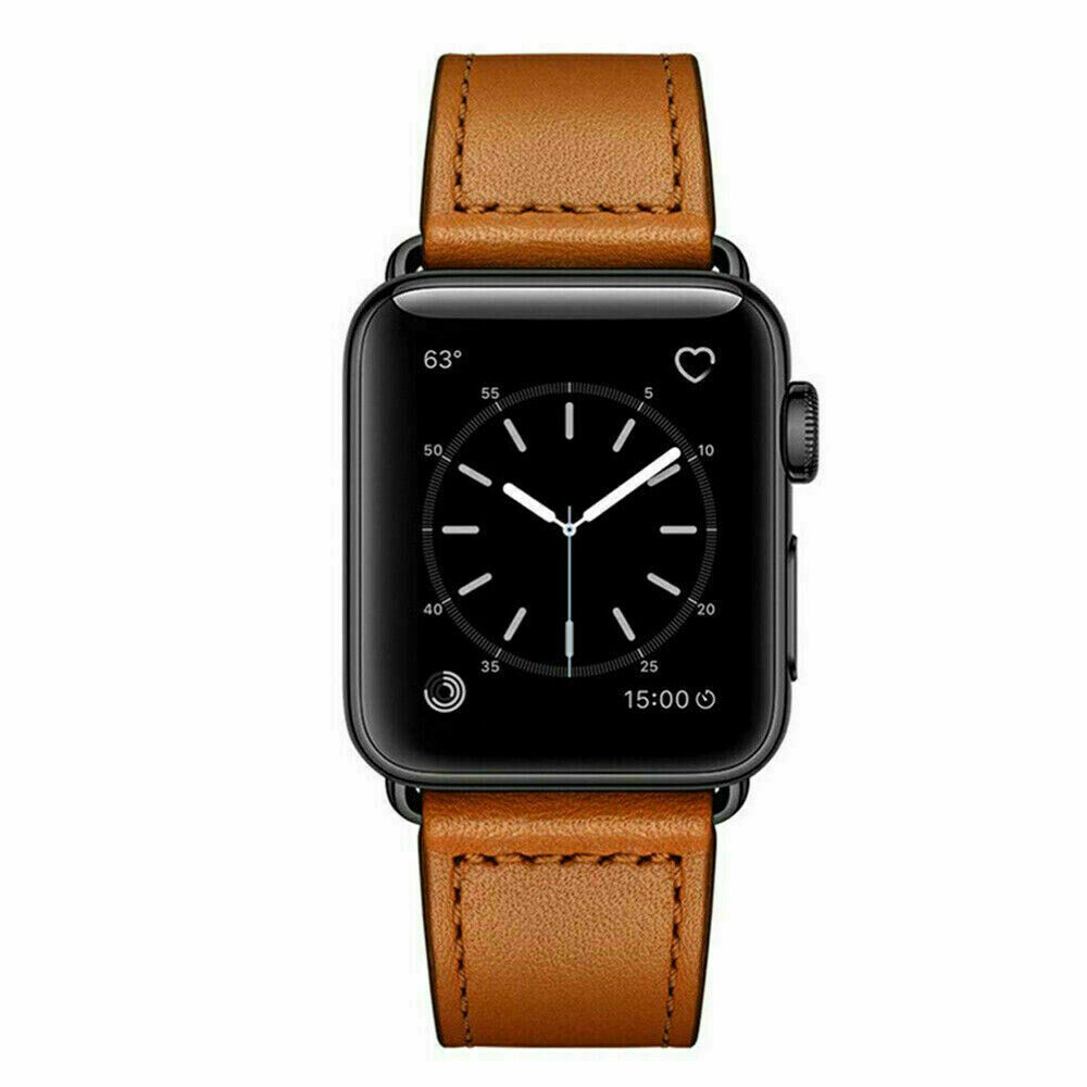Leather Strap iWatch Band For Apple Watch Series 10 9 8 7 6 5 4 3 2 1 SE Ultra