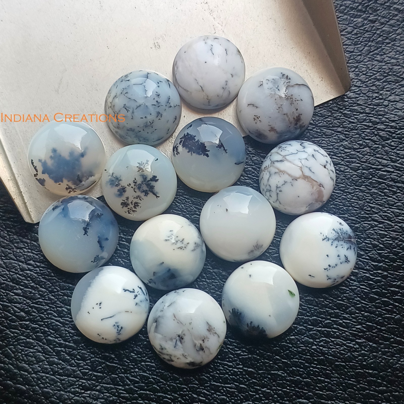 Dendrite Opal Round Cabochon 5mm To 20mm Natural Loose Gemstone