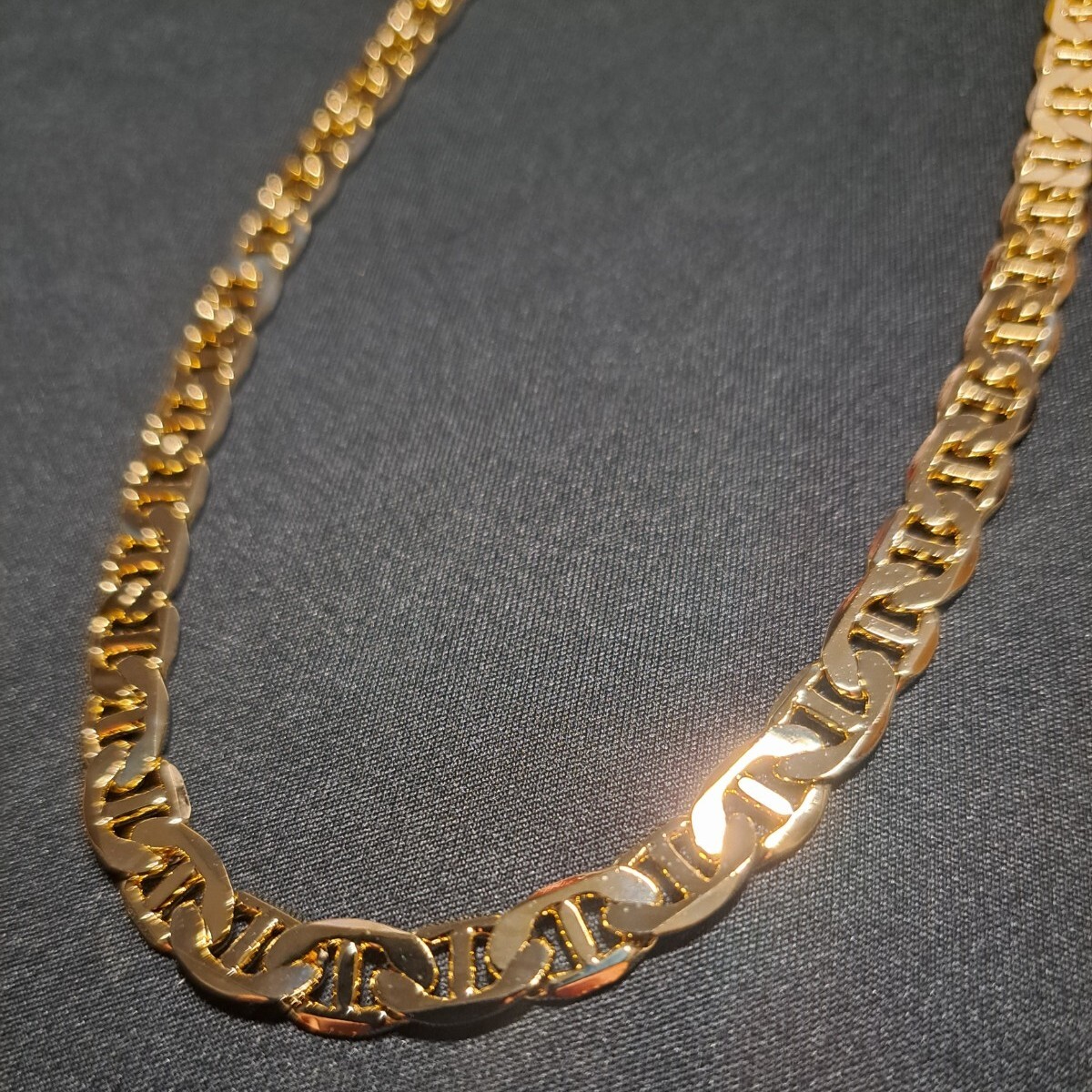 *14K GP 24″ MARINER CHAIN **MADE IN ITALY HIGHEST QUALITY** 7mm! L2