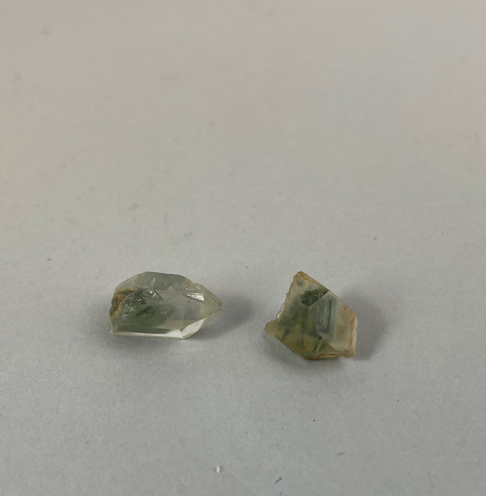 NATURAL UNTREATED 15.5 Carat green clear Quartz Mined in MONTANA USA