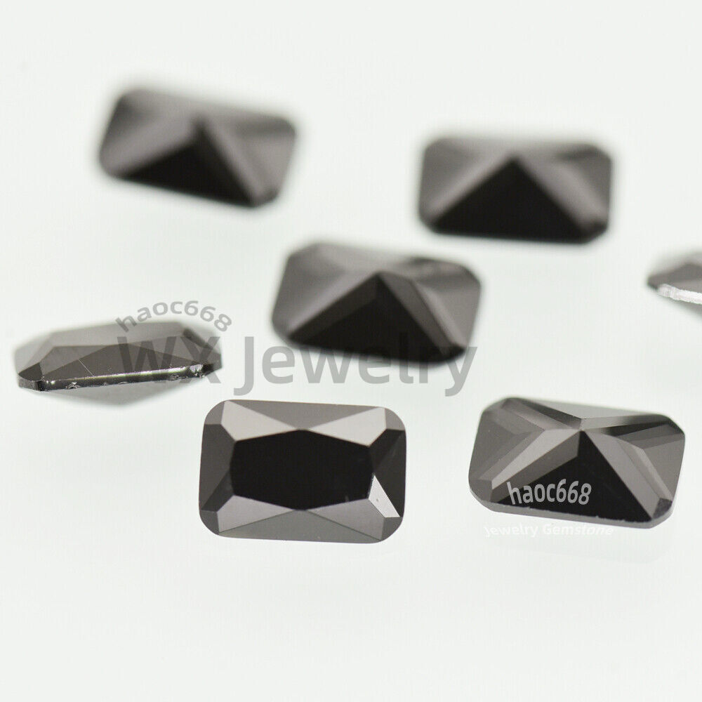5A Multicolored 4x6mm-10x12mm Synthetic Octangle Loose Cubic Zirconia stone