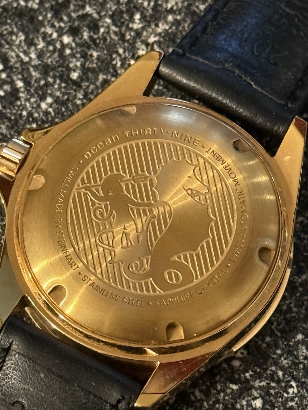 Men’s SteinHart Ocean 39 Automatic Diver Rose Gold Black Dial 39MM