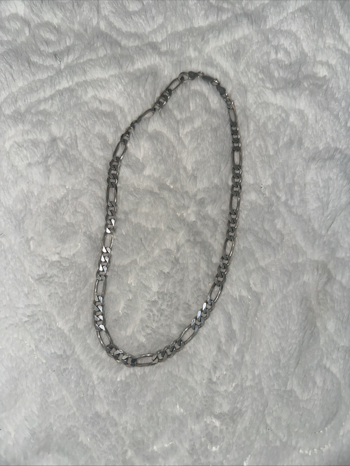 DNT Flat Cuban Link 925 Sterling Silver 20inch Necklace stamped Italy