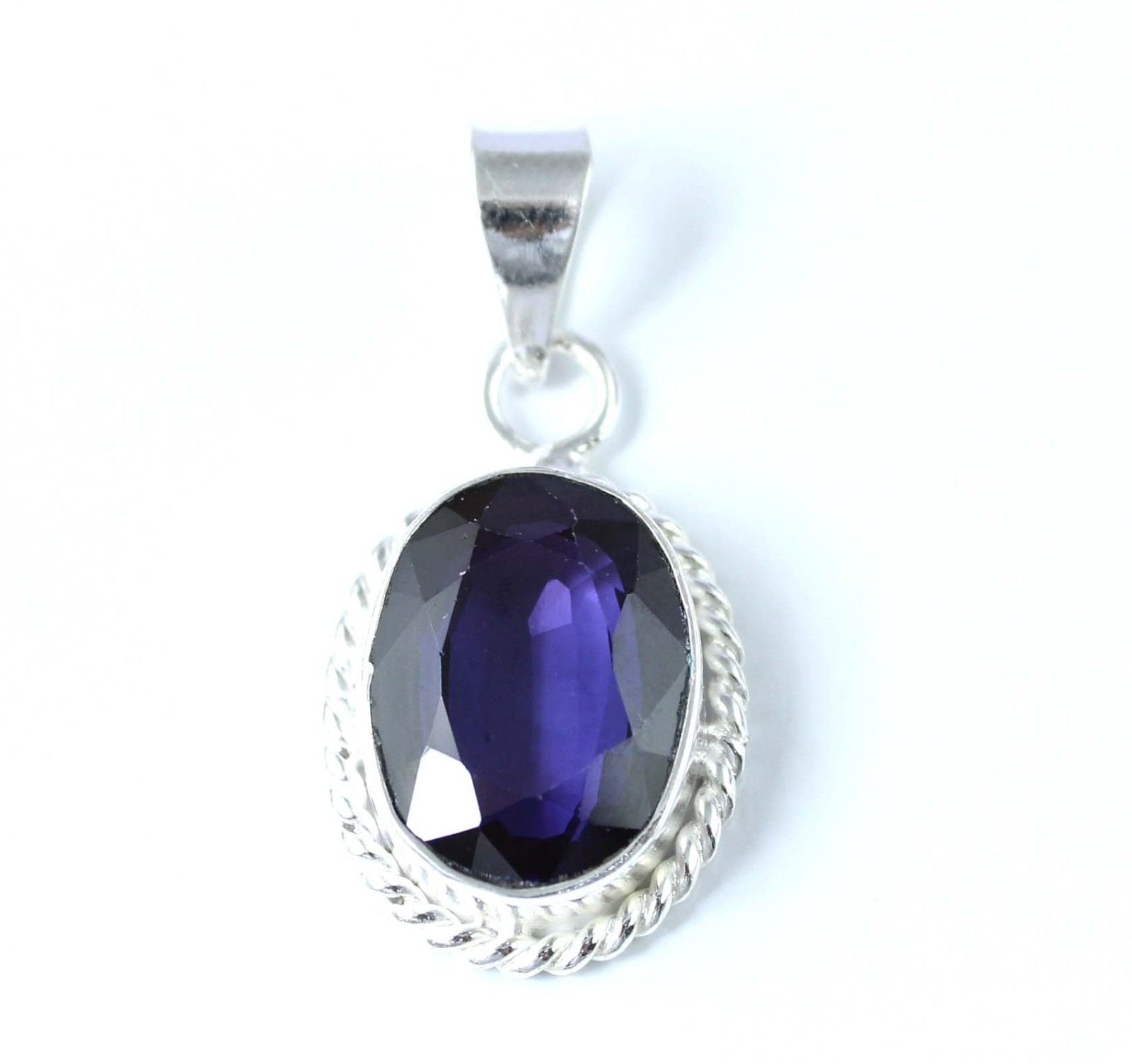 17.85 Ct Natural Boysenberry Sapphire Oval Gems Certified Pendant Veterans Day