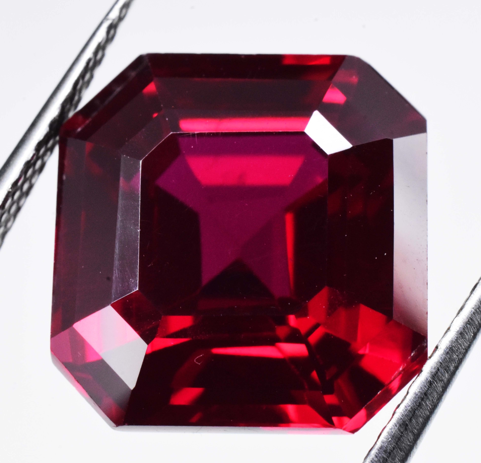 10.95 Ct Natural Mogok Red Painite Emerald Cut Certified Excellent Gemstone