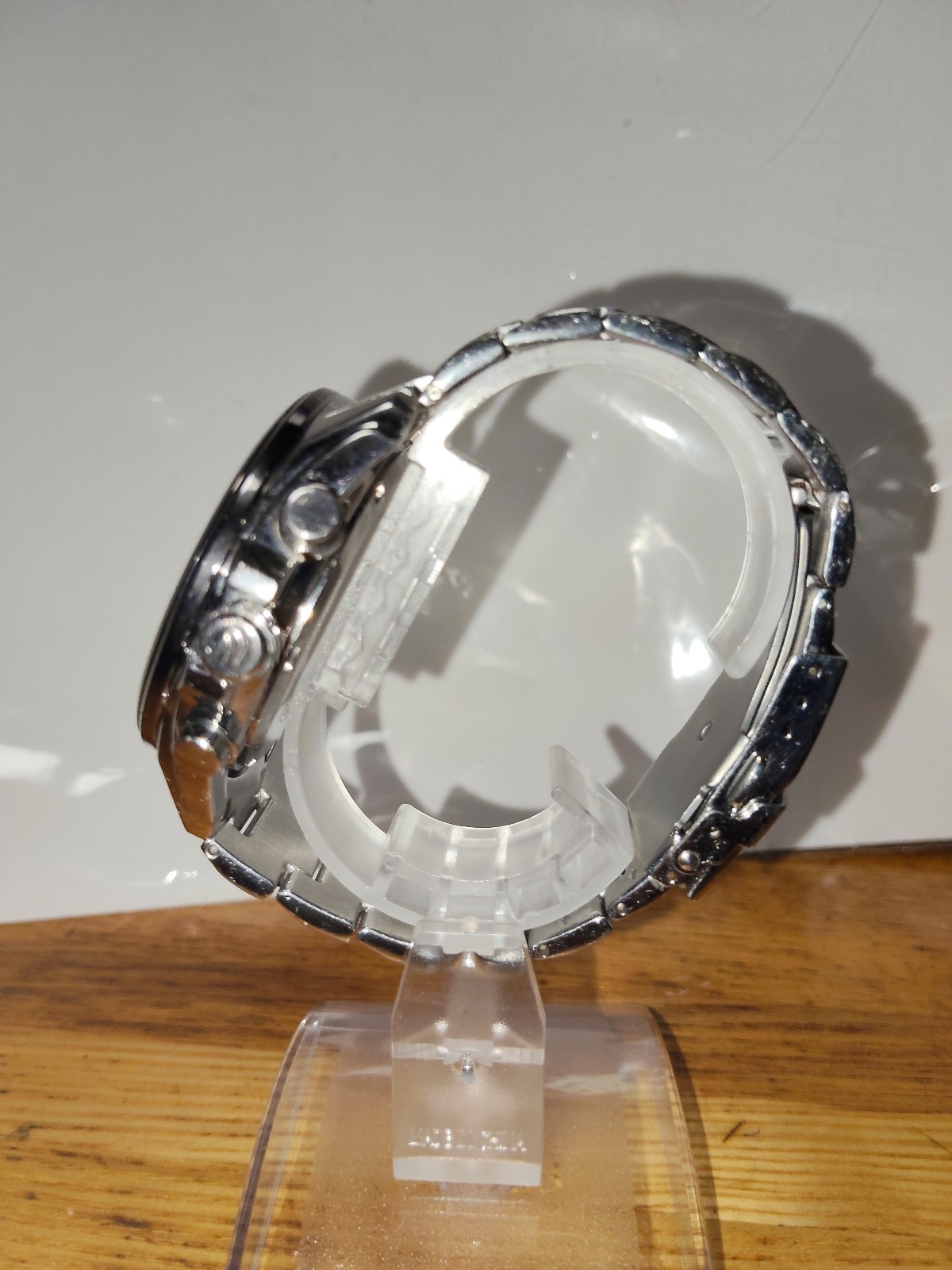 Casio Edifice EFR-501 Chronograph Silver Dial Men’s Watch – New Battery / Tested