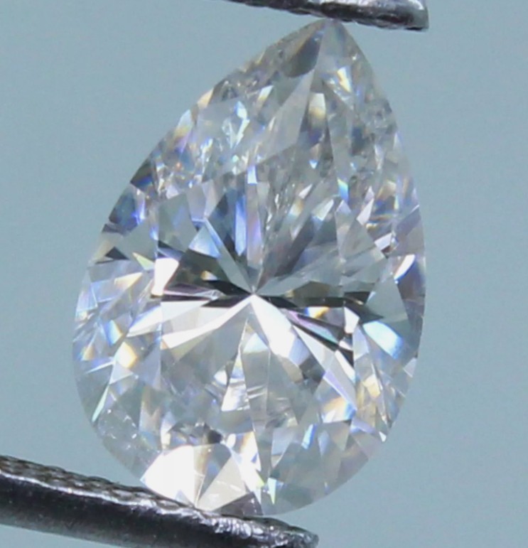 Loose CVD Diamond 2.50 x 3 mm Lab-Grown Pear Cut IF Clarity 4 Pcs Lot Certified