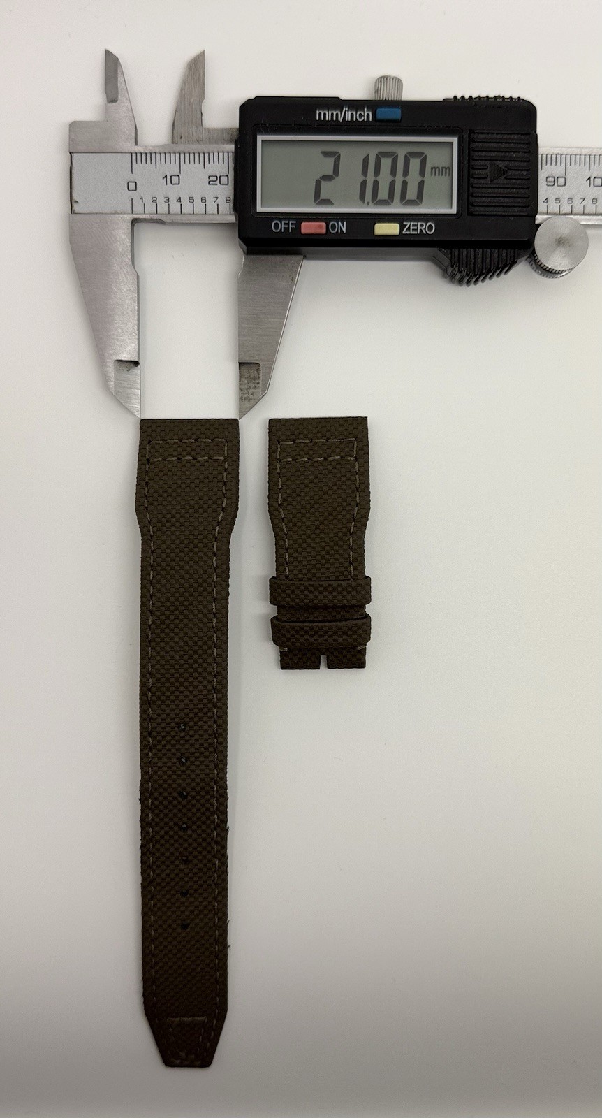 IWC 21mm x 18mm Green Calfskin Leather Watch Strap Band E05698 Authentic OEM