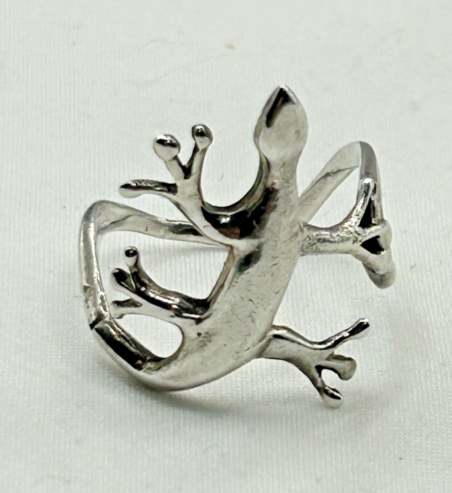 Sterling Silver Lizard Ring Size 7.5