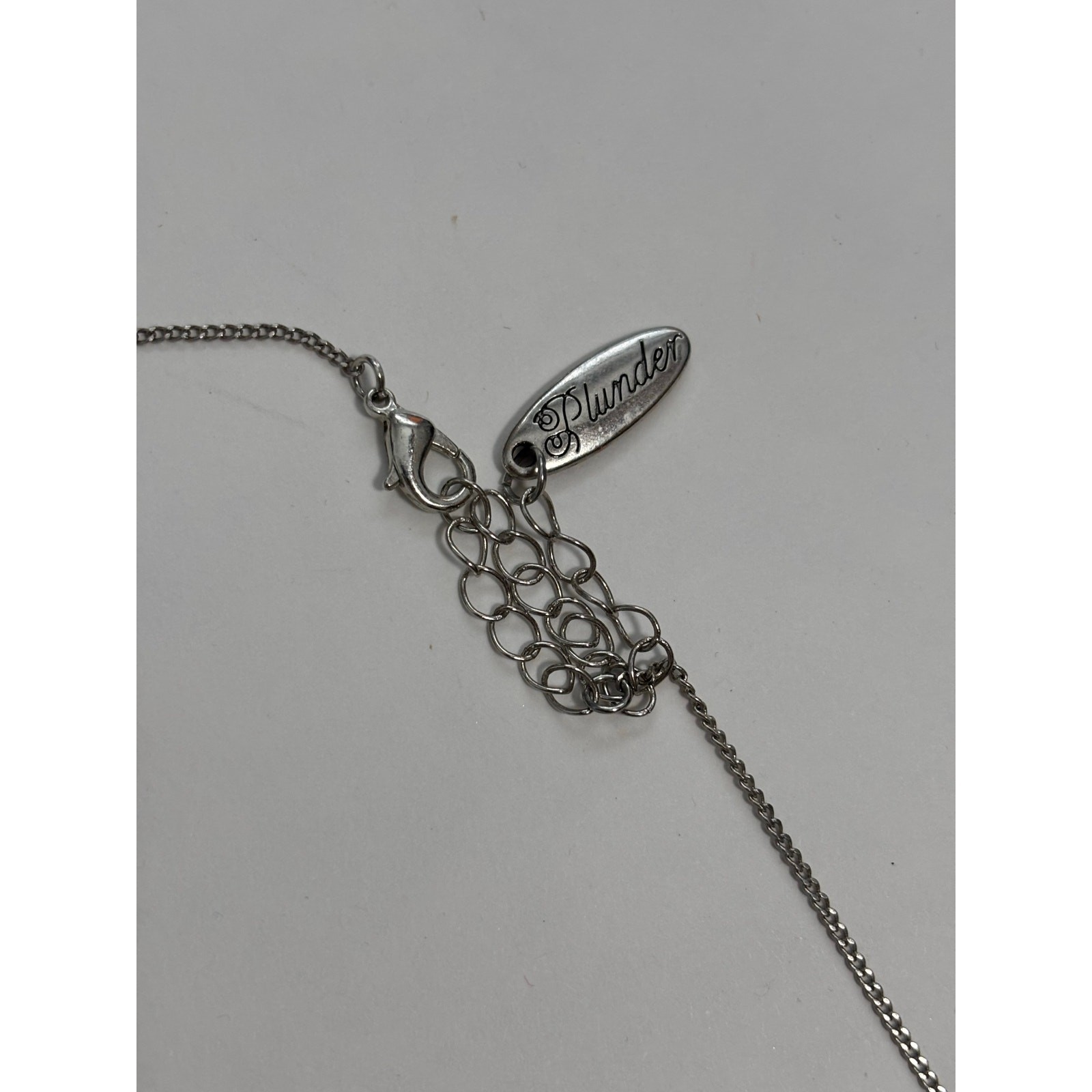 Plunder Women’s “Joy” Silver Tone Chain Necklace Simple Basic Everyday Timeless