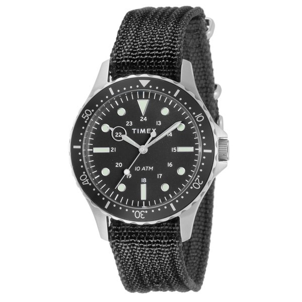 Timex Navy XL TW2T75600 Black Men’s Quartz Watch Fabric belt from Japan