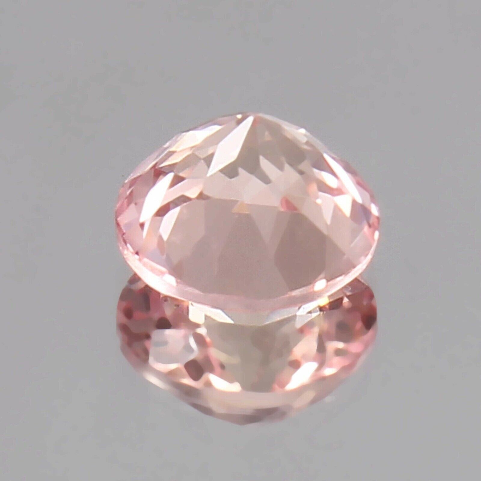 Natural Ceylon Padparadscha Sapphire Certified 5.5 Ct ROUND Cut Loose Gemstone