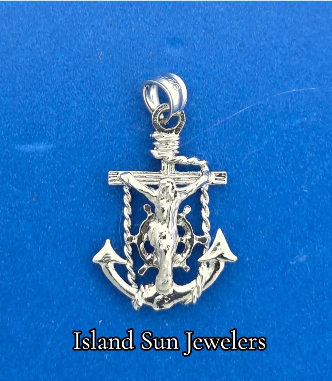Sterling Silver Sailor’s Cross Anchor Pendant