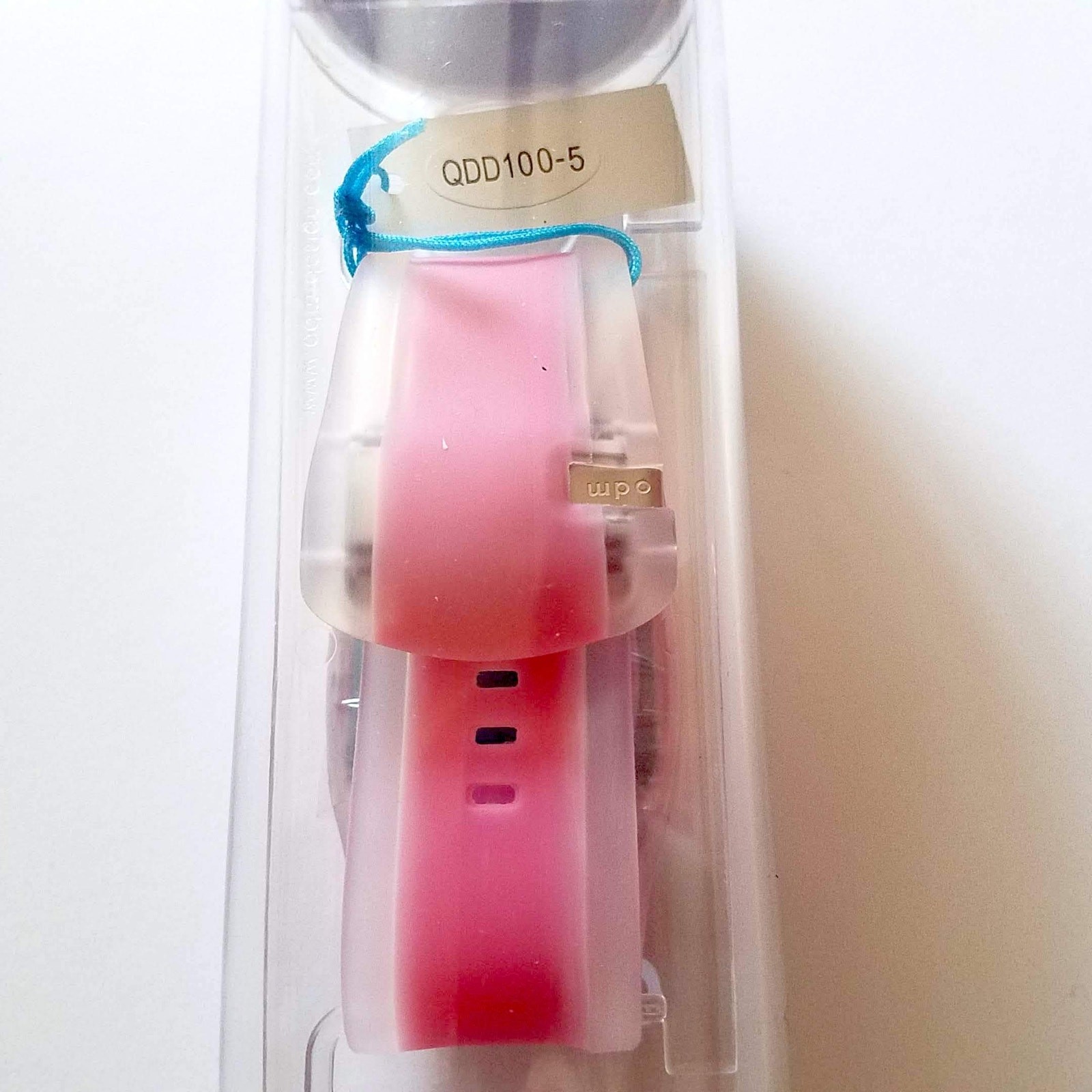 o.d.m. DD100 Let’s Spin Analog Pink Jelly Strap Watch, NWOT Unisex