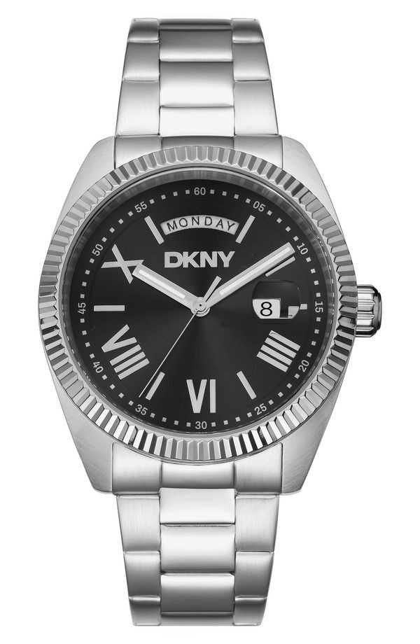 Donna Karan New York Men’s Accessories Watch DKNY Day Date Bracelet Watch 40mm B