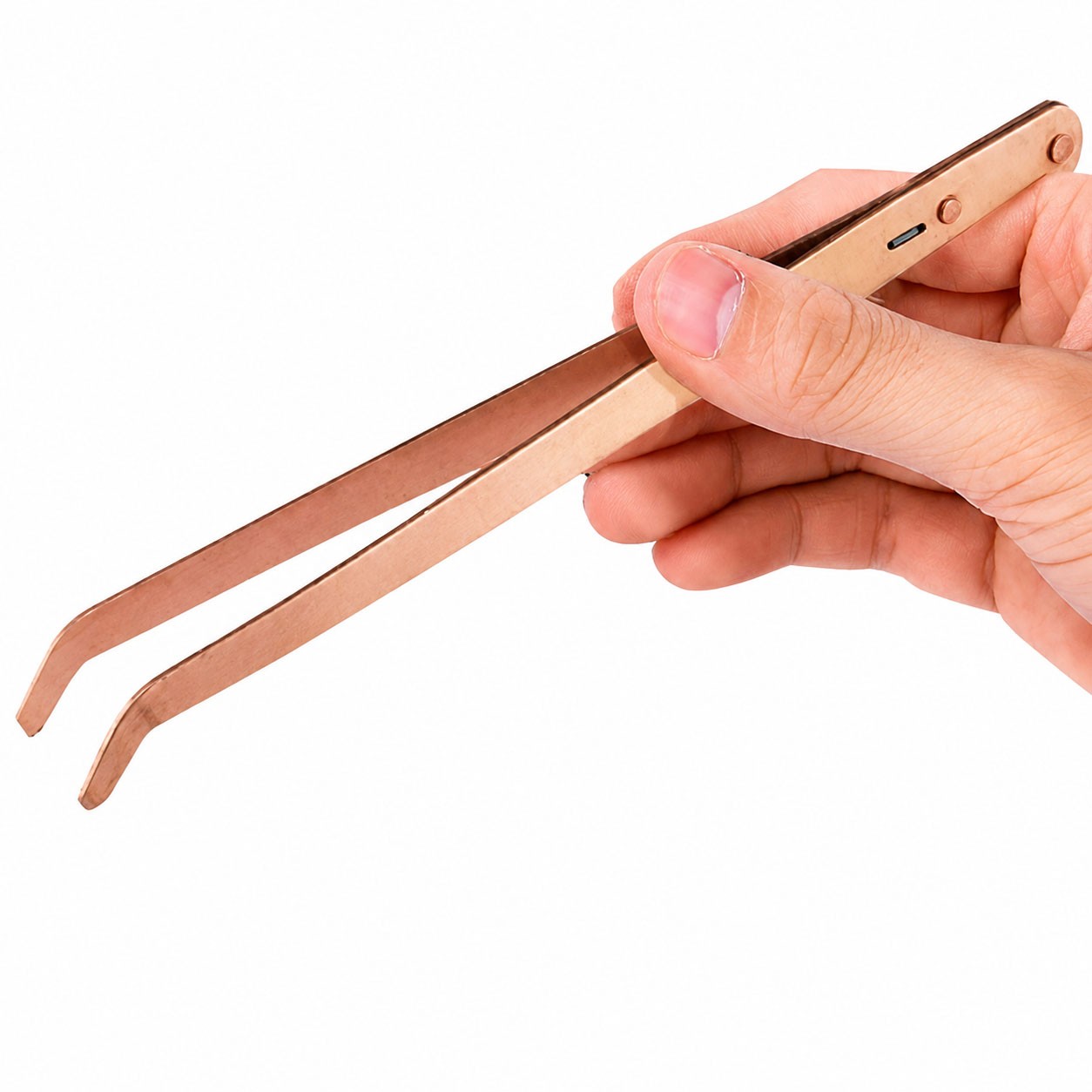 Copper Tongs Curved Tip Copper Tweezers For Pickler Jewelry Pickling Solution