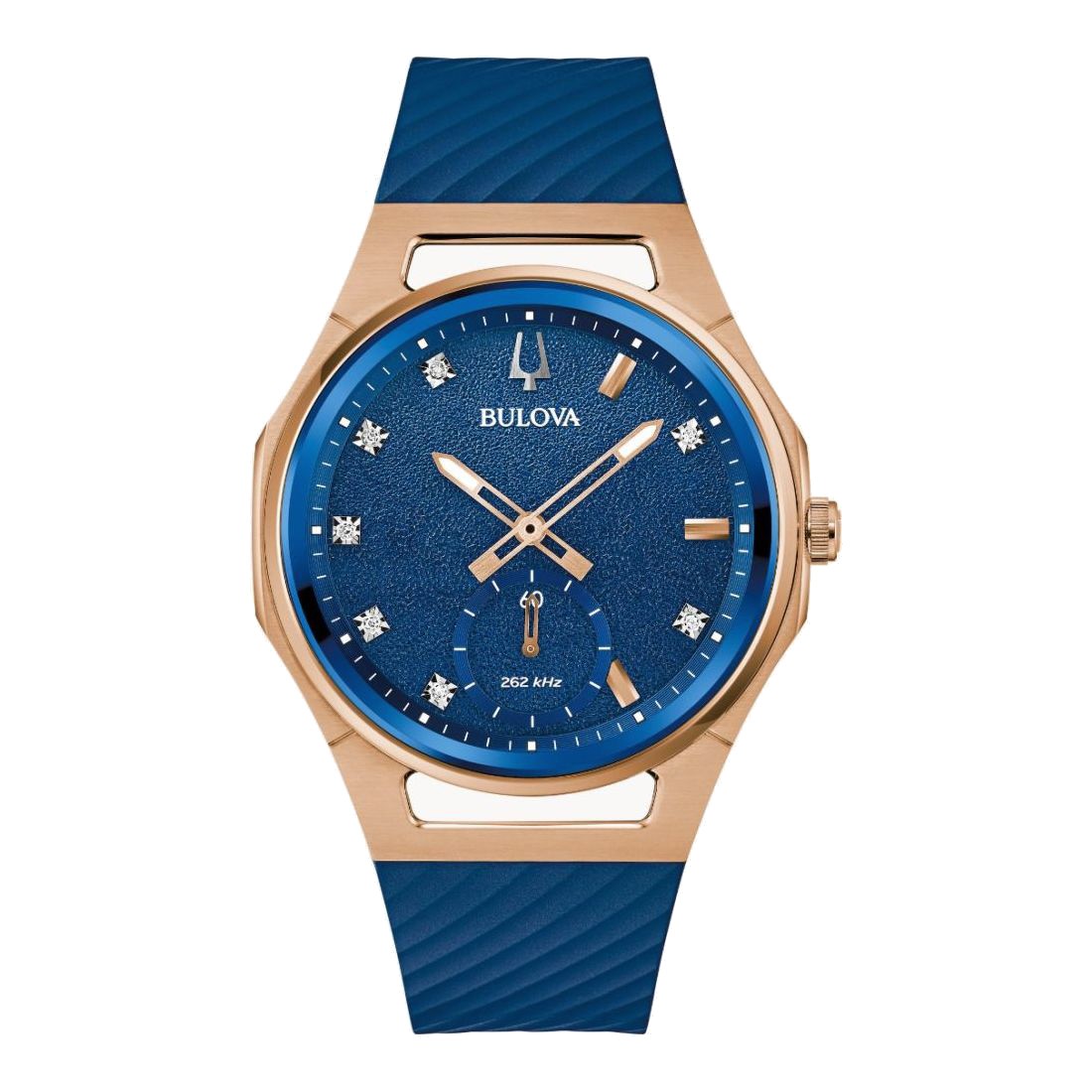 Bulova CURV (Marc Anthony Edition) Women’s Blue Dial Quartz Watch 97P174