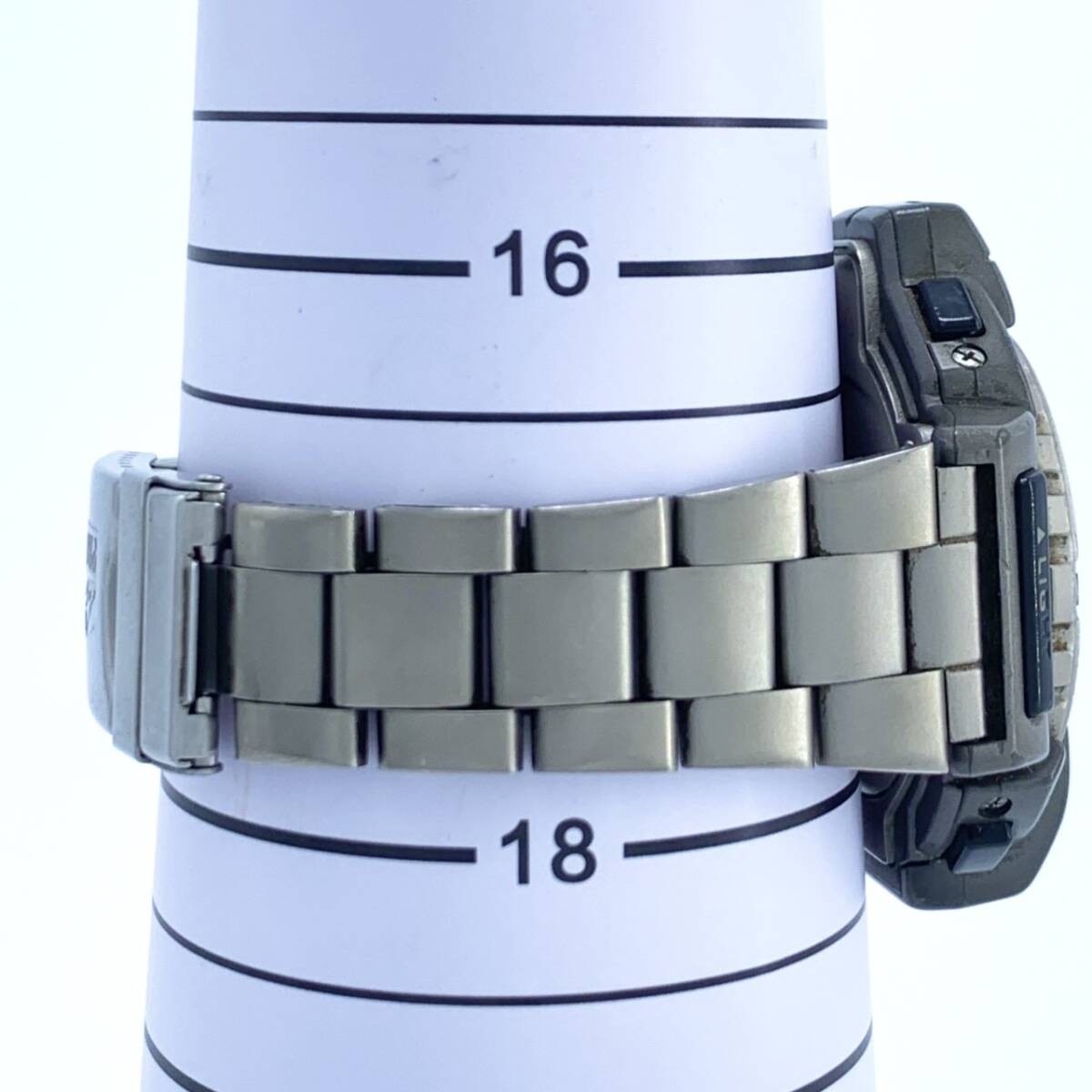 CASIO PRO TREK PRT 411 Quartz Digital Triple Sensor Backlight Titanium Men’s Wat