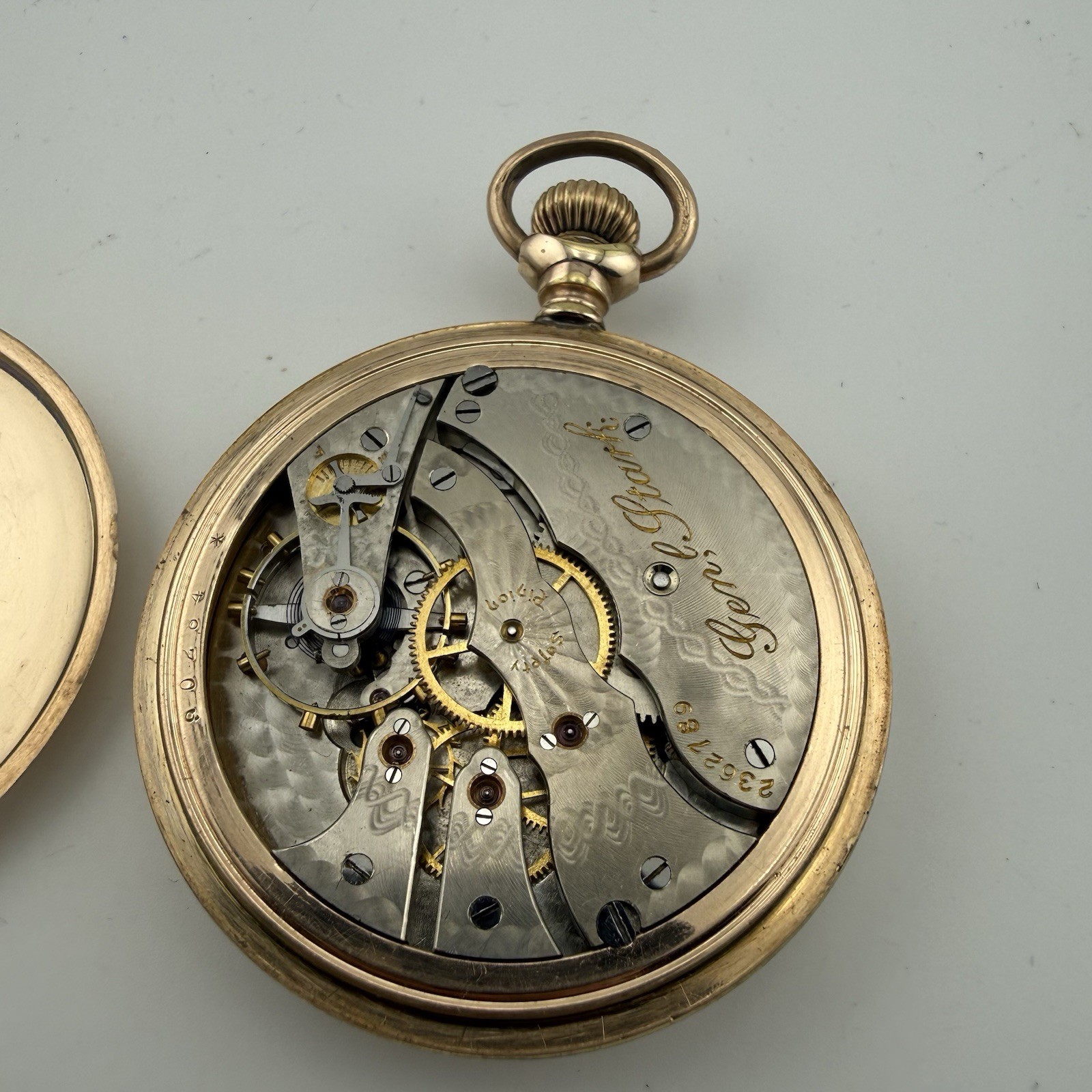 1907 Hampden General Stark 12s 15j Gold Filled Case Pocket Watch – Running