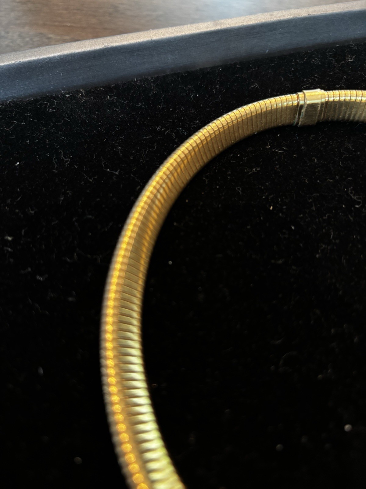 Vintage Forstner Tubogas Necklace Retro Era 1940s Gold Filled 15” Excellent