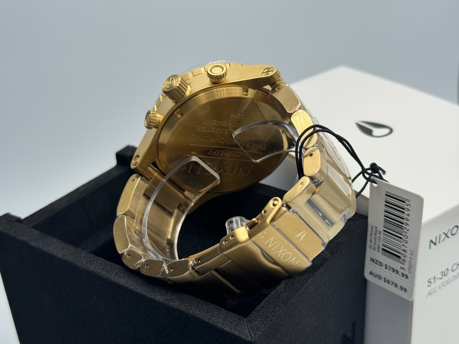 NIXON 51-30 Chrono – All Gold Black Chronograph Men’s Watch A083-510
